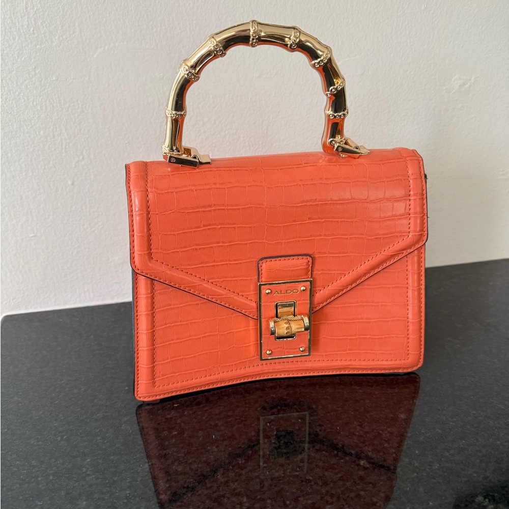 Aldo Mini Bag with Gold Handle
